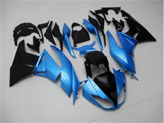2009-2012 Blue Black Kawasaki ZX6R Motorcycle Fairing Kit UK Factory 2009-2012 Blue Black Kawasaki ZX6R Motorcycle Fairing Kit UK Factory