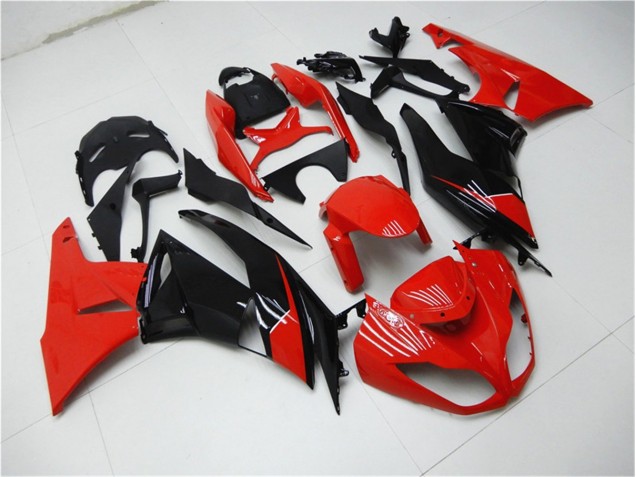 2009-2012 Red Black Kawasaki ZX6R Bike Fairings UK Factory 2009-2012 Red Black Kawasaki ZX6R Bike Fairings UK Factory
