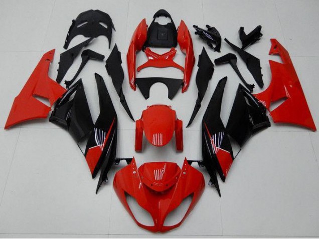 2009-2012 Red Black Kawasaki ZX6R Bike Fairings UK Factory 2009-2012 Red Black Kawasaki ZX6R Bike Fairings UK Factory