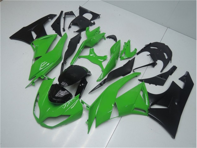 2009-2012 Green Black Kawasaki ZX6R Replacement Motorcycle Fairings UK Factory 2009-2012 Green Black Kawasaki ZX6R Replacement Motorcycle Fairings UK Factory