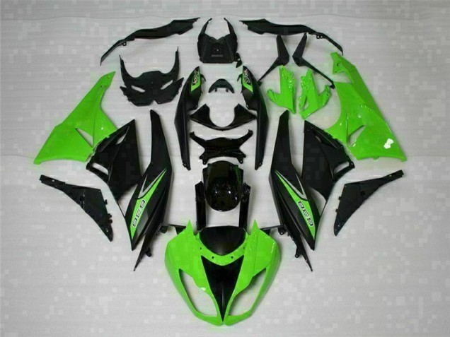 2009-2012 Black Green 636 Kawasaki ZX6R Motorcycle Bodywork UK Factory 2009-2012 Black Green 636 Kawasaki ZX6R Motorcycle Bodywork UK Factory