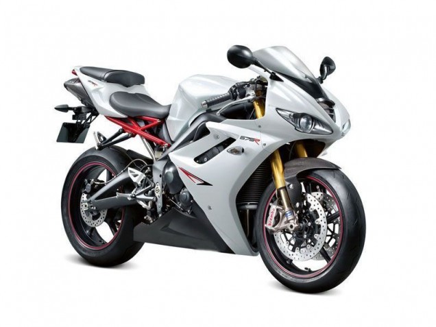 2009-2012 Pearl White Black Triumph Daytona 675 Triple Motorbike Fairing UK Factory 2009-2012 Pearl White Black Triumph Daytona 675 Triple Motorbike Fairing UK Factory