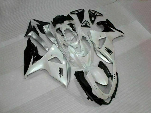 2009-2016 White Black Suzuki GSXR1000 Replacement Motorcycle Fairings UK Factory