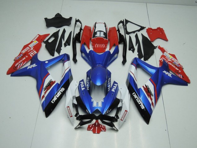 2009-2016 Blue and Red Suzuki GSXR 1000 K9 Motorbike Fairing UK Factory 2009-2016 Blue and Red Suzuki GSXR 1000 K9 Motorbike Fairing UK Factory