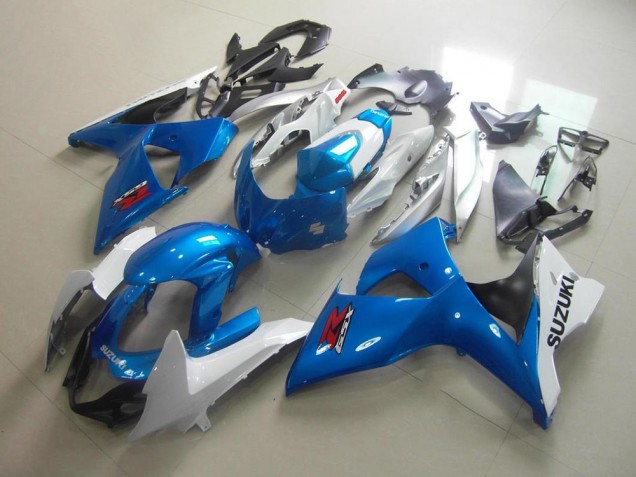 2009-2016 White Blue Suzuki GSXR 1000 K9 Motorcycle Fairing UK Factory