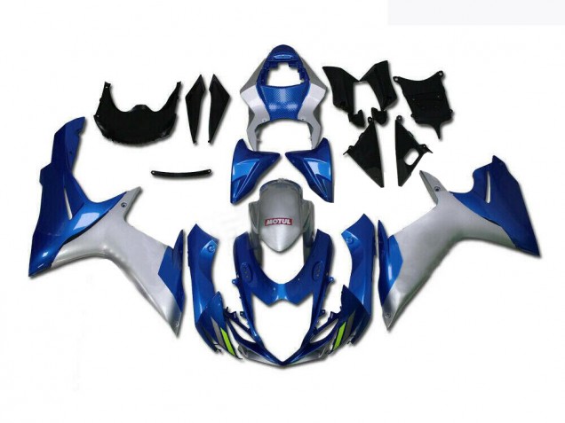 2011-2021 Blue Silver Suzuki GSXR 600/750 Motorcycle Fairings UK Factory 2011-2021 Blue Silver Suzuki GSXR 600/750 Motorcycle Fairings UK Factory
