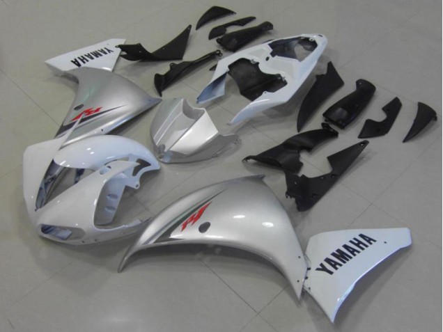 2012-2014 White Silver Yamaha YZF R1 Motorcycle Fairings UK Factory 2012-2014 White Silver Yamaha YZF R1 Motorcycle Fairings UK Factory