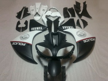 2012-2014 Matte Black White Yamaha YZF R1 Motorcycle Fairing UK Factory