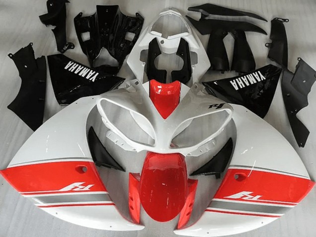 2012-2014 Racy Red White Black Yamaha YZF R1 Motorcycle Fairing Kit UK Factory 2012-2014 Racy Red White Black Yamaha YZF R1 Motorcycle Fairing Kit UK Factory