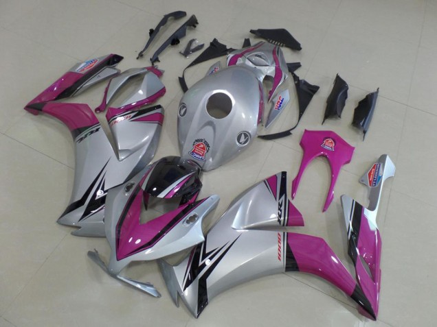 2012-2016 Silver Pink Honda CBR1000RR Motorbike Fairing Kits UK Factory
