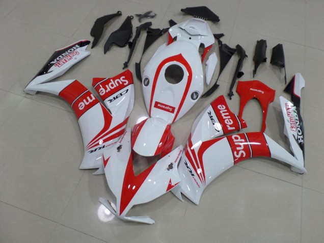 2012-2016 Red and White Supreme Honda CBR1000RR Motorbike Fairing UK Factory 2012-2016 Red and White Supreme Honda CBR1000RR Motorbike Fairing UK Factory
