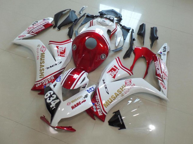 2012-2016 Red Musashi Honda CBR1000RR Bike Fairing UK Factory 2012-2016 Red Musashi Honda CBR1000RR Bike Fairing UK Factory
