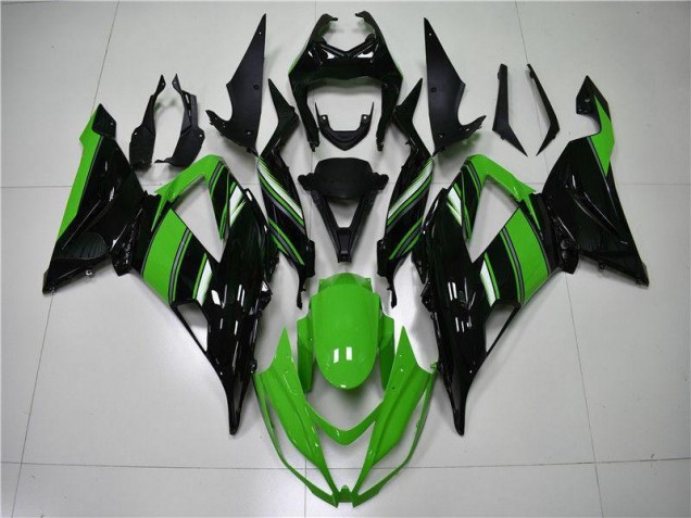 2013-2018 Green Black Kawasaki ZX6R Motorcycle Fairings UK Factory 2013-2018 Green Black Kawasaki ZX6R Motorcycle Fairings UK Factory
