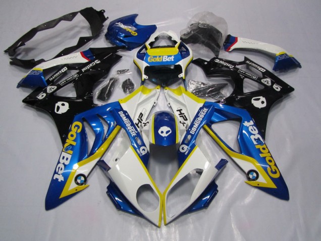 2009-2014 Blue White GoldBet BMW S1000RR Motorcycle Replacement Fairings UK Factory 2009-2014 Blue White GoldBet BMW S1000RR Motorcycle Replacement Fairings UK Factory