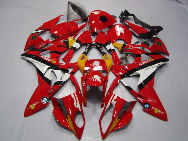 2009-2014 Red White BMW S1000RR Motorcyle Fairings UK Factory 2009-2014 Red White BMW S1000RR Motorcyle Fairings UK Factory
