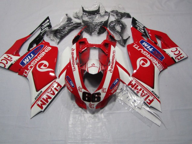 2011-2014 Red FIAMM FICC Ducati 1199 Motorbike Fairing UK Factory 2011-2014 Red FIAMM FICC Ducati 1199 Motorbike Fairing UK Factory