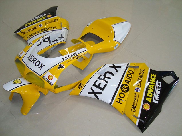 1993-2005 Yellow White Xerox Ducati 748 916 996 996S Replacement Motorcycle Fairings UK Factory 1993-2005 Yellow White Xerox Ducati 748 916 996 996S Replacement Motorcycle Fairings UK Factory