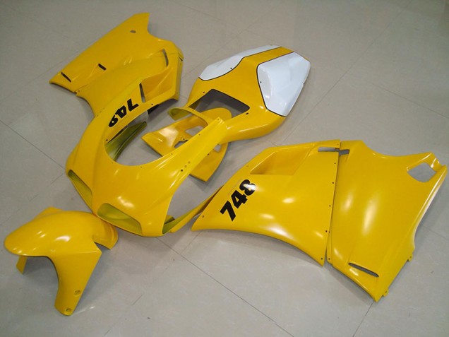 1993-2005 Yellow Ducati 748 916 996 996S Motorcycle Fairings UK Factory