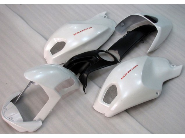 2008-2012 White Red Monster Ducati Monster 696 Motorbike Fairings UK Factory