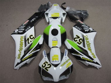 2004-2005 White Green Hannspree 52 Honda CBR1000RR Replacement Motorcycle Fairings UK Factory
