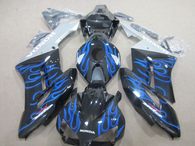 2004-2005 Black Blue Flame Honda CBR1000RR Motorcycle Fairing UK Factory