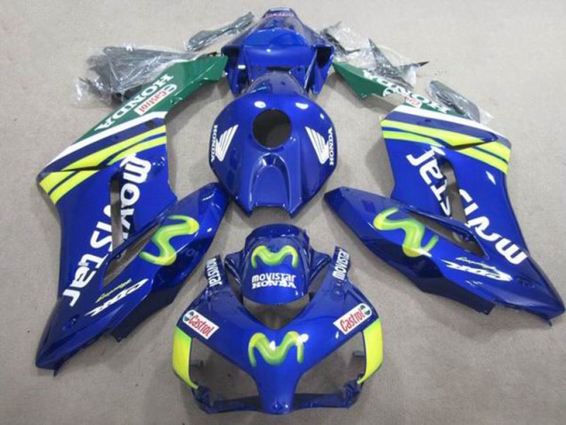 2004-2005 Blue Movistar Castrol Honda CBR1000RR Motorbike Fairing UK Factory