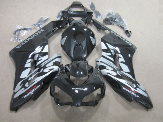 2004-2005 Black Silver Honda CBR1000RR Motorcycle Fairings Kits UK Factory