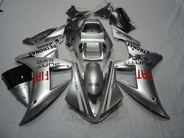 2004-2005 Silver Red Fiat Honda CBR1000RR Motorcycle Fairings UK Factory 2004-2005 Silver Red Fiat Honda CBR1000RR Motorcycle Fairings UK Factory