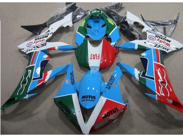 2004-2005 Blue Red Green Motul Honda CBR1000RR Motorcycle Fairing UK Factory 2004-2005 Blue Red Green Motul Honda CBR1000RR Motorcycle Fairing UK Factory