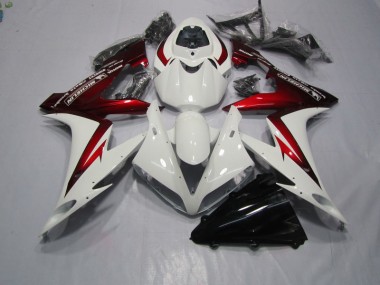 2004-2005 White Red Honda CBR1000RR Motorcycle Fairing Kits UK Factory