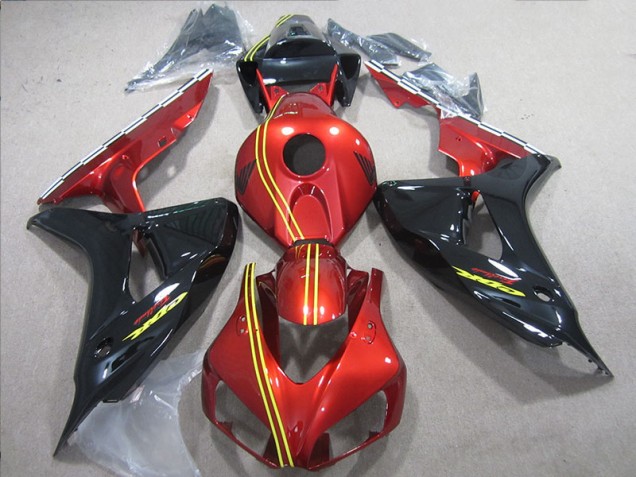 2006-2007 Black Red Yellow Honda CBR1000RR Motorcycle Replacement Fairings UK Factory