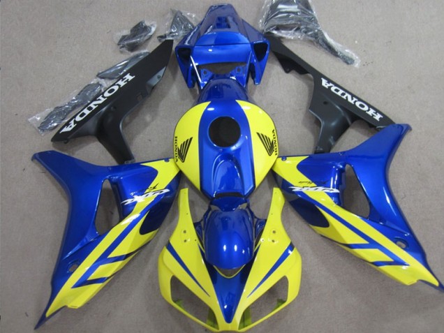 2006-2007 Blue Yellow Honda CBR1000RR Replacement Fairings UK Factory 2006-2007 Blue Yellow Honda CBR1000RR Replacement Fairings UK Factory