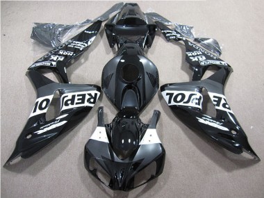 2006-2007 Black Repsol Honda CBR1000RR Motorcycle Fairing Kits UK Factory