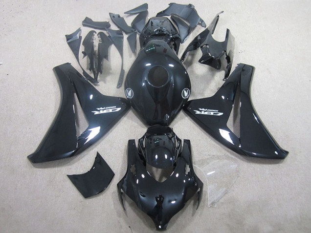 2008-2011 Black Honda CBR1000RR Motorcycle Fairings Kits UK Factory