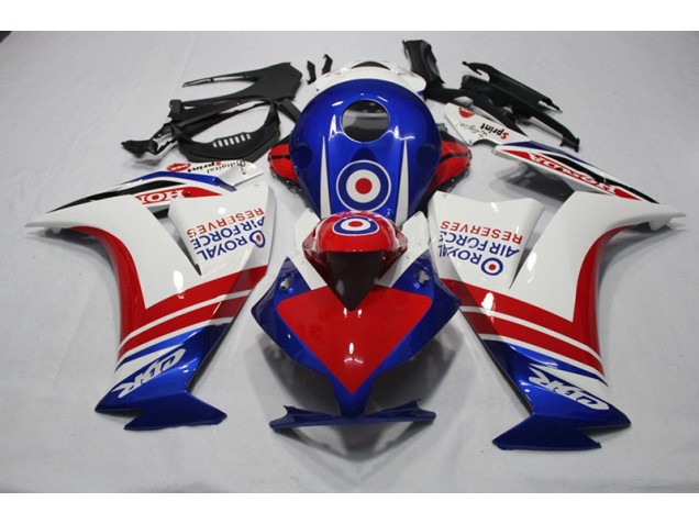 2012-2016 Blue Red Royal Air Force Reserves Honda CBR1000RR Motorcylce Fairings UK Factory