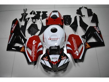 2012-2016 Black White Red Santander Honda CBR1000RR Moto Fairings UK Factory