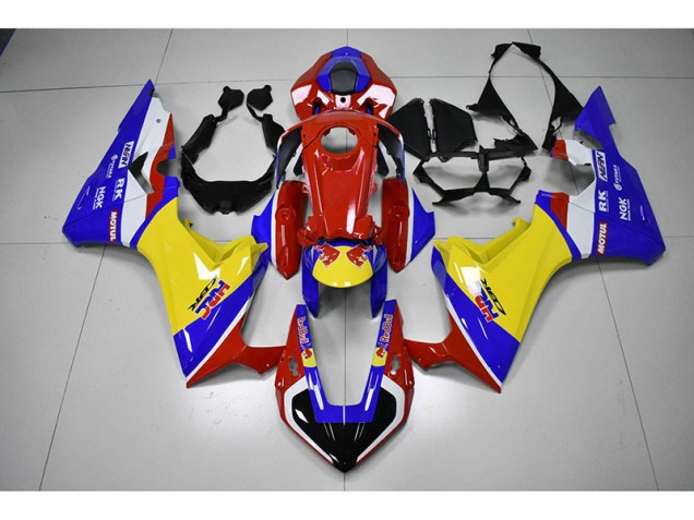 2017-2020 Red Yellow Blue HRC Red Bull Honda CBR1000RR Bike Fairing UK Factory