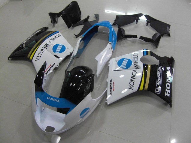 1996-2007 White Konica Minolta Honda CBR1100XX Blackbird Motorcycle Fairing Kit UK Factory 1996-2007 White Konica Minolta Honda CBR1100XX Blackbird Motorcycle Fairing Kit UK Factory