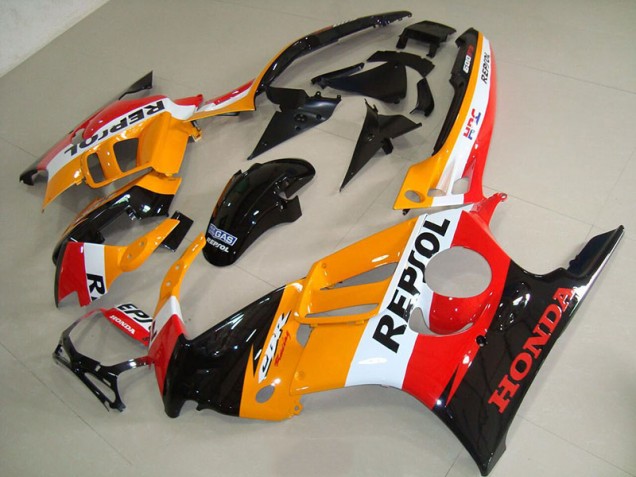 1995-1998 Orange Black Repsol Honda CBR600 F3 Motorbike Fairings UK Factory 1995-1998 Orange Black Repsol Honda CBR600 F3 Motorbike Fairings UK Factory