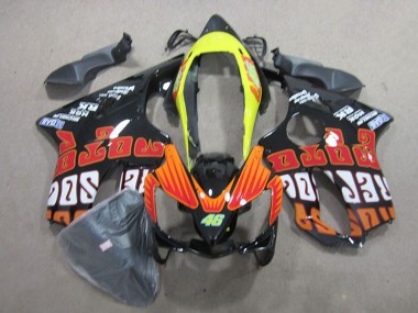 2004-2007 Black Red 46 Honda CBR600 F4i Motorcycle Fairing Kits UK Factory