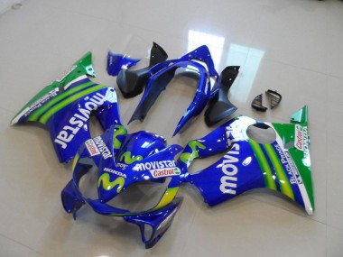 2004-2007 Blue Movistar Castrol Honda CBR600 F4i Bike Fairings UK Factory