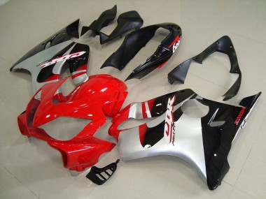 2004-2007 Red Silver Honda CBR600 F4i Replacement Motorcycle Fairings UK Factory