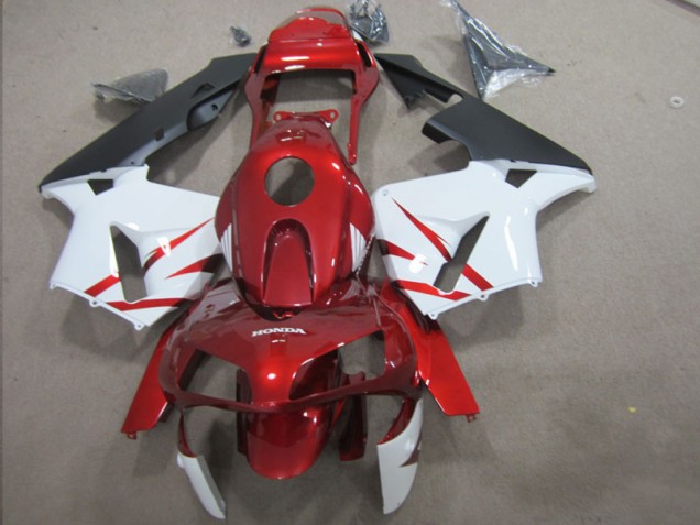 2003-2004 Red White Honda CBR600RR Motorcycle Fairing Kit UK Factory 2003-2004 Red White Honda CBR600RR Motorcycle Fairing Kit UK Factory