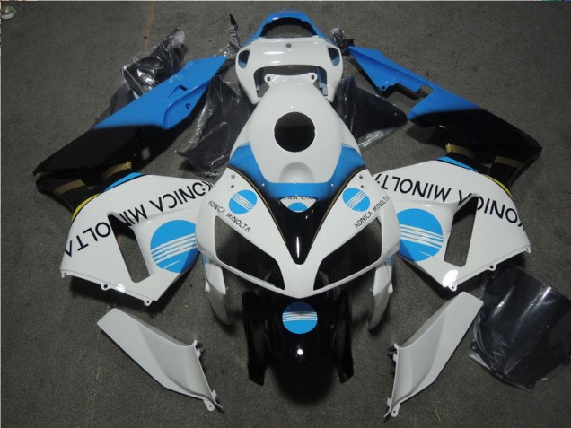 2005-2006 White Blue Konica Minolta Honda CBR600RR Motorcycle Fairing Kits UK Factory 2005-2006 White Blue Konica Minolta Honda CBR600RR Motorcycle Fairing Kits UK Factory