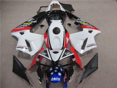 2005-2006 White Red Blue Lee Honda CBR600RR Motorbike Fairing UK Factory