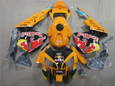 2005-2006 Orange Black Red Bull Honda CBR600RR Motorbike Fairing UK Factory