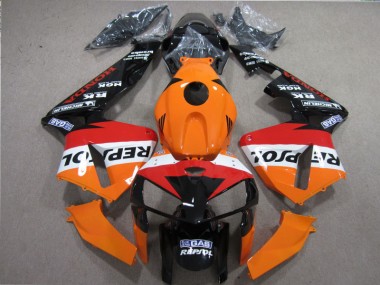 2005-2006 Orange Red Black Repsol Honda CBR600RR Motorbike Fairing Kits UK Factory