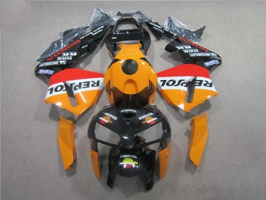 2005-2006 Orange Black Repsol Honda CBR600RR Motorcyle Fairings UK Factory