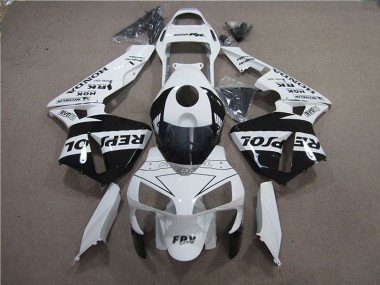2005-2006 White Black Repsol Honda CBR600RR Motorcylce Fairings UK Factory