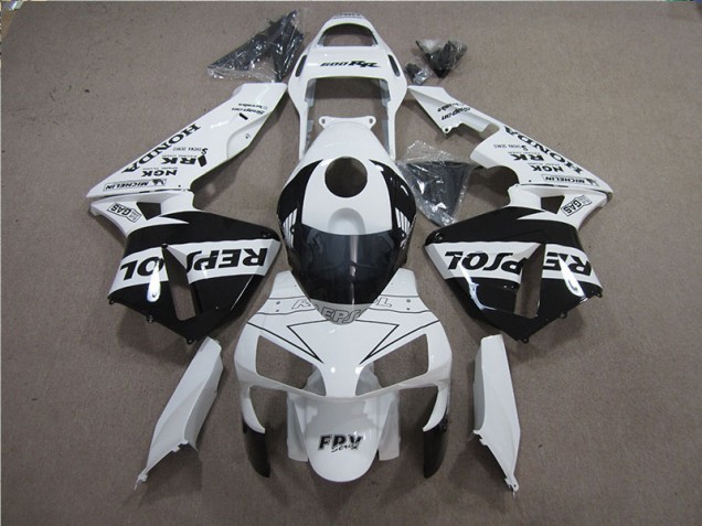 2005-2006 White Black Repsol Honda CBR600RR Motorcylce Fairings UK Factory 2005-2006 White Black Repsol Honda CBR600RR Motorcylce Fairings UK Factory